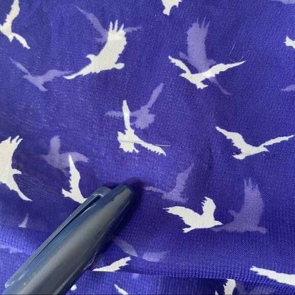 Lily Rose flying birds sheer blouse - Picture 4 of 13